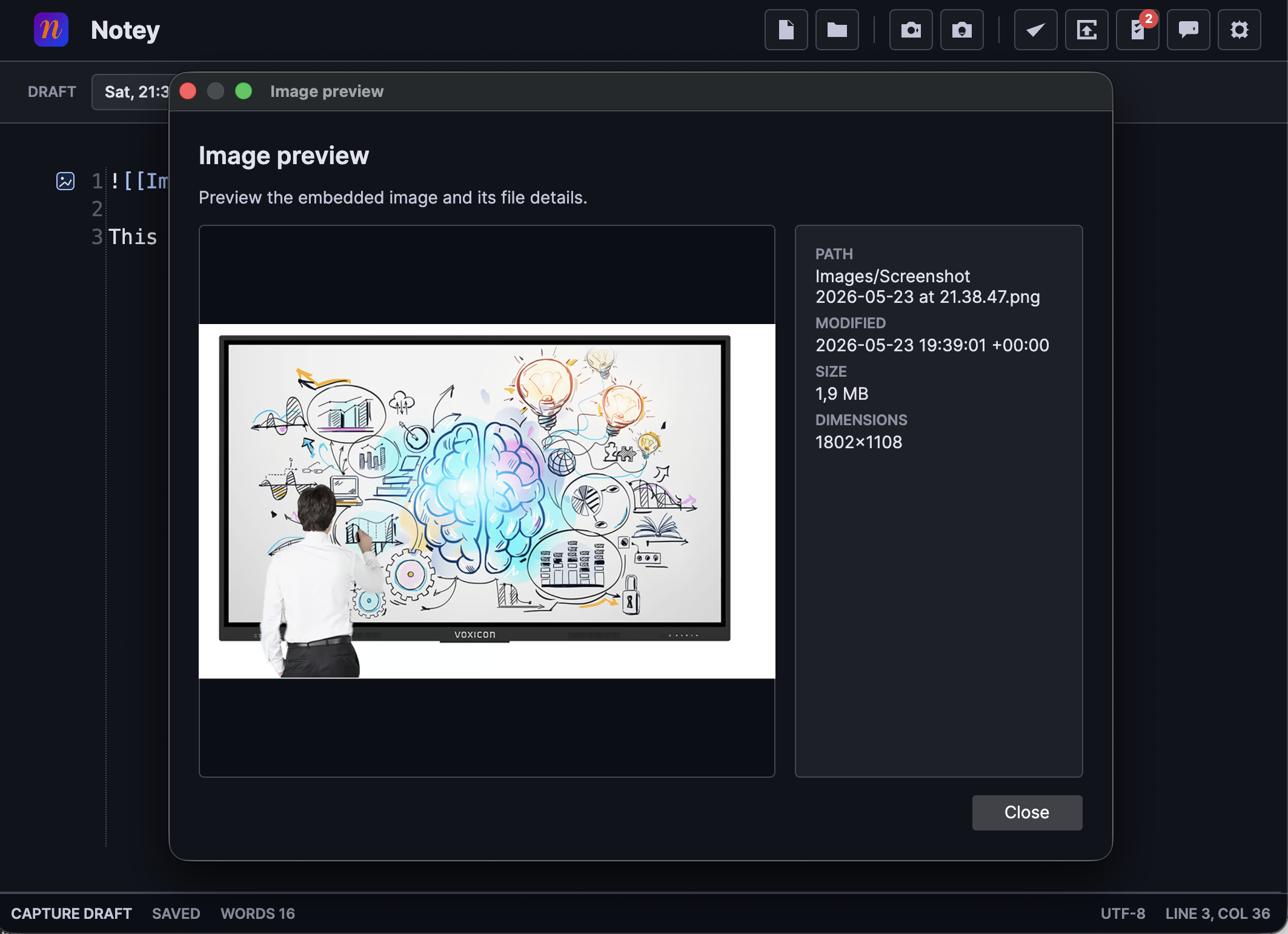 Notey image preview dialog